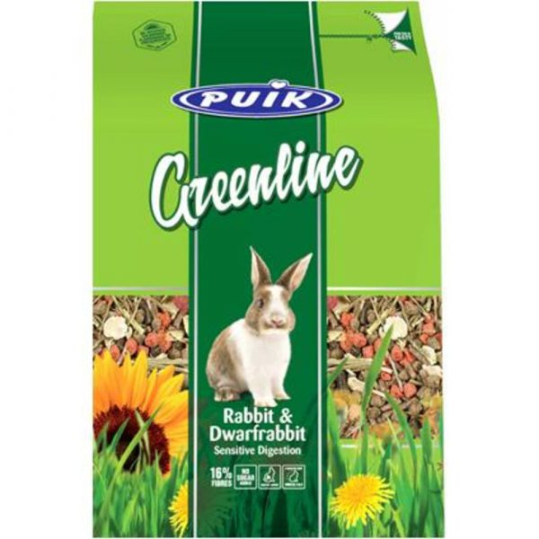 6x Puik Greenline Konijn&Dwergkonijn Sensitive 1