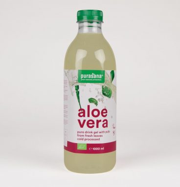 3x Purasana Aloe Vera Drink Gel (Met Pulp) Bio 1000 ml