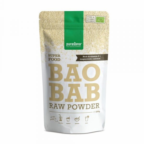 6x Purasana Baobab Poeder Bio 200 gr