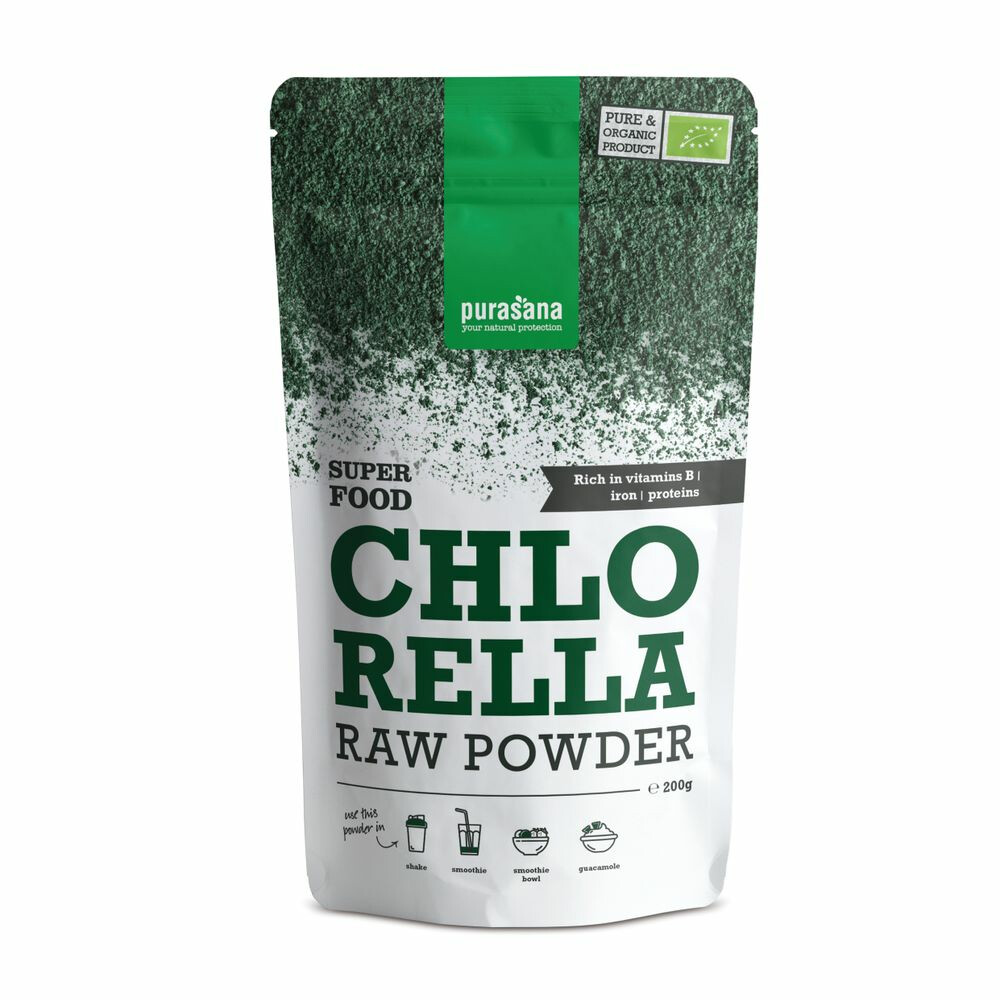 Purasana Chlorella Poeder Bio 200 gr