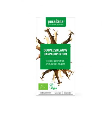 Purasana Duivelsklauw 300 Mg Bio 120 Capsules