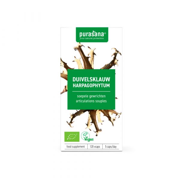 Purasana Duivelsklauw 300 Mg Bio 120 Capsules