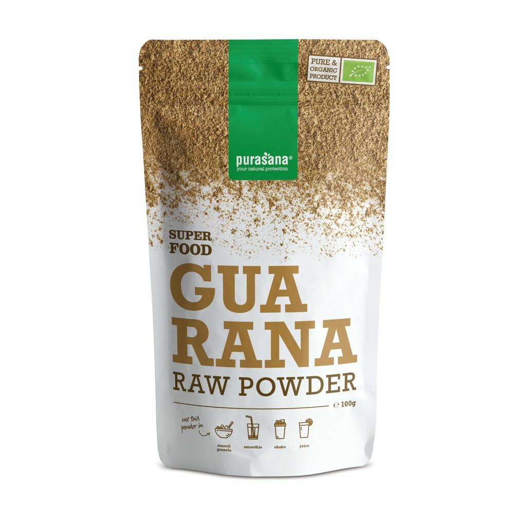 6x Purasana Guarana Poeder Bio 100 gr