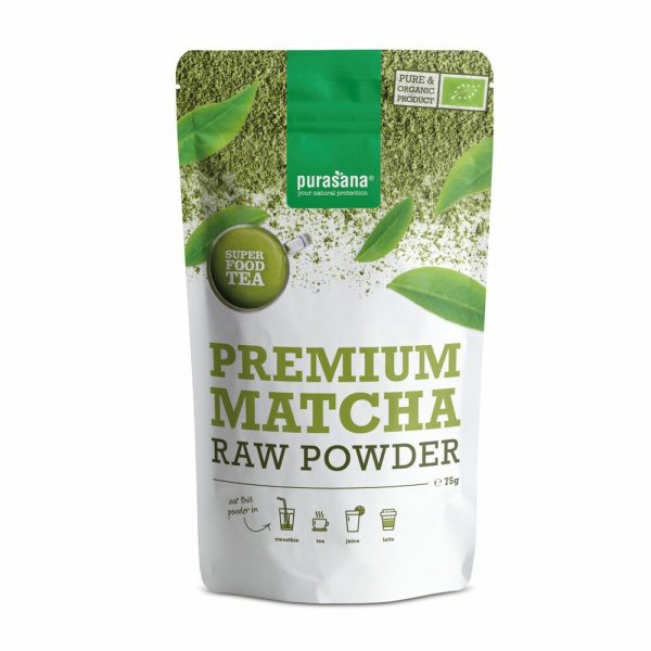 3x Purasana Matcha Poeder Premium Bio 75 gr