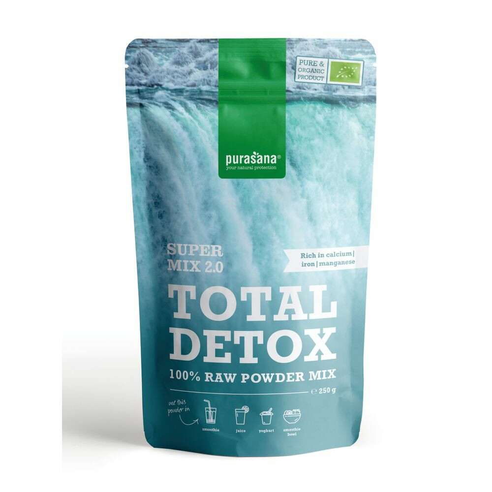 3x Purasana Total Detox Poeder Mix 2.0 250 gr