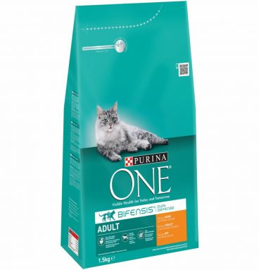 6x Purina One Adult Kip - Volkoren Granen 1