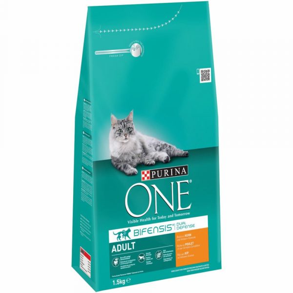 6x Purina One Adult Kip - Volkoren Granen 1