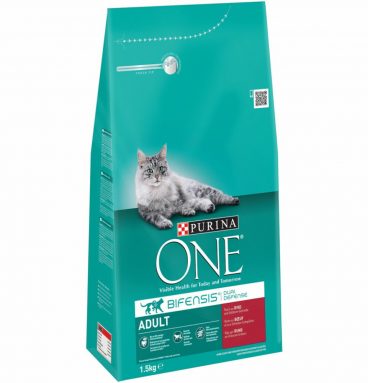 6x Purina One Adult Rund - Volkoren Granen 1