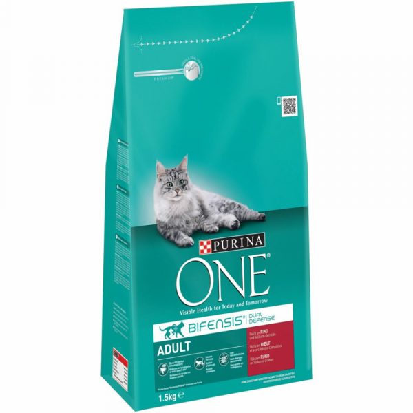 6x Purina One Adult Rund - Volkoren Granen 1