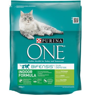 4x Purina One Indoor Kalkoen 800 gr