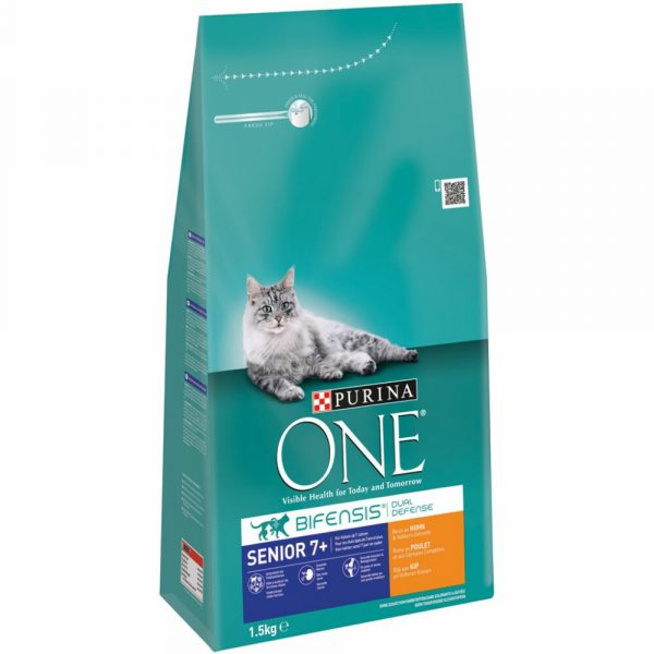 6x Purina One Senior Kip - Volkoren Granen 1