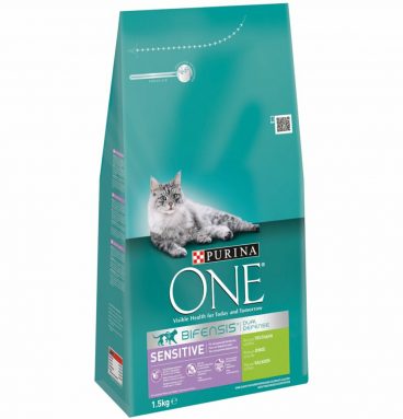 6x Purina One Sensitive Kalkoen 1