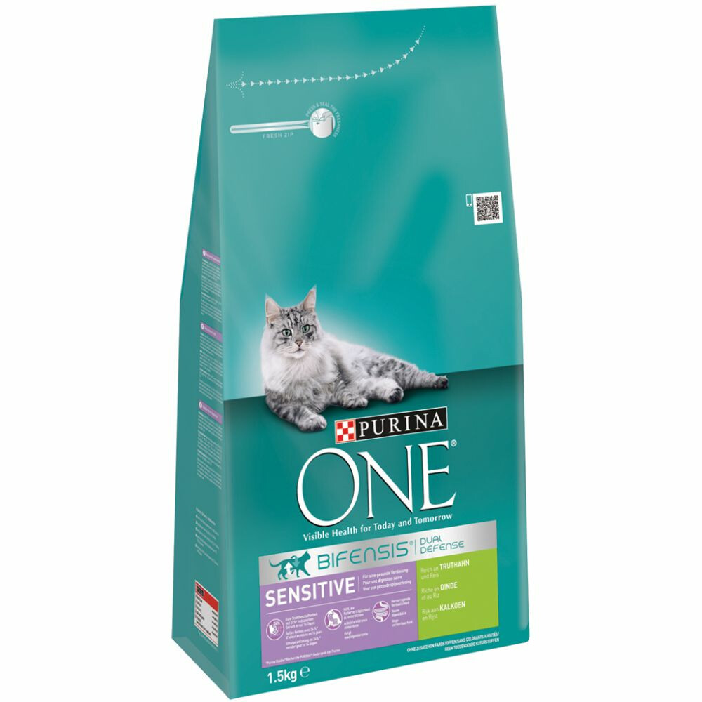 6x Purina One Sensitive Kalkoen 1