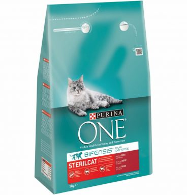 4x Purina One Sterilcat Rund - Tarwe 3 kg