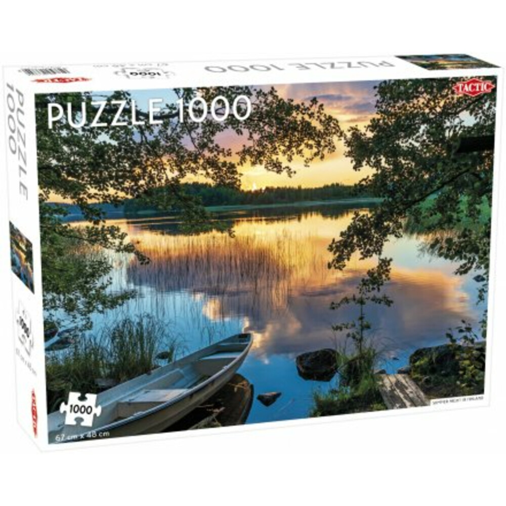 Puzzel Around the World Northern Stars: Summer Night in Finland 1000 stukjes