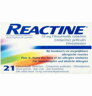 Reactine 10mg 21 tabletten