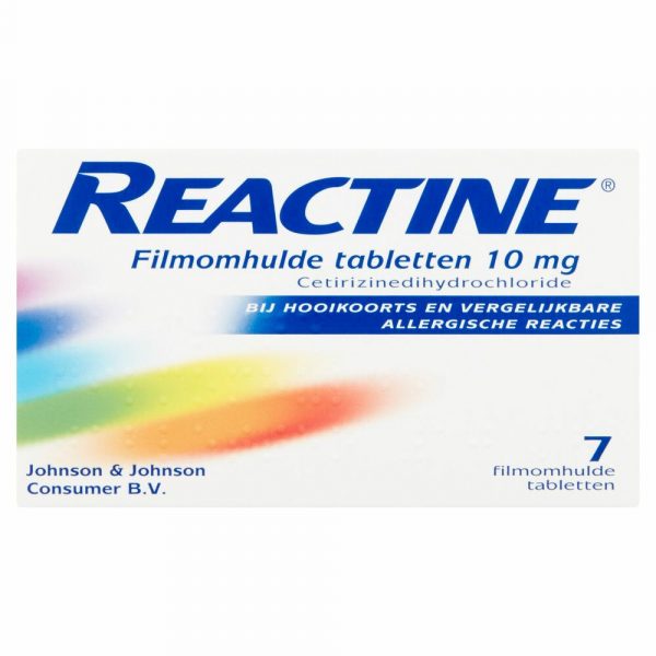 Reactine 10mg 7 tabletten