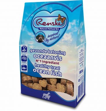 7x Renske Gezonde Beloning Hartjes Oceaanvis 150 gr