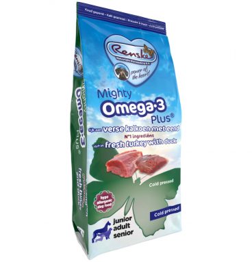 Renske Mighty Omega Plus Geperst Hondenvoer Kalkoen - Eend 15 kg