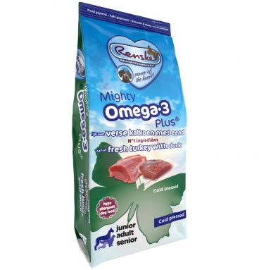 Renske Mighty Omega Plus Geperst Hondenvoer Kalkoen - Eend 600 gr