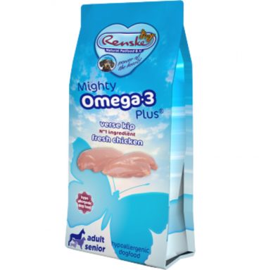 Renske Mighty Omega Plus Hondenvoer Kip 600 gr