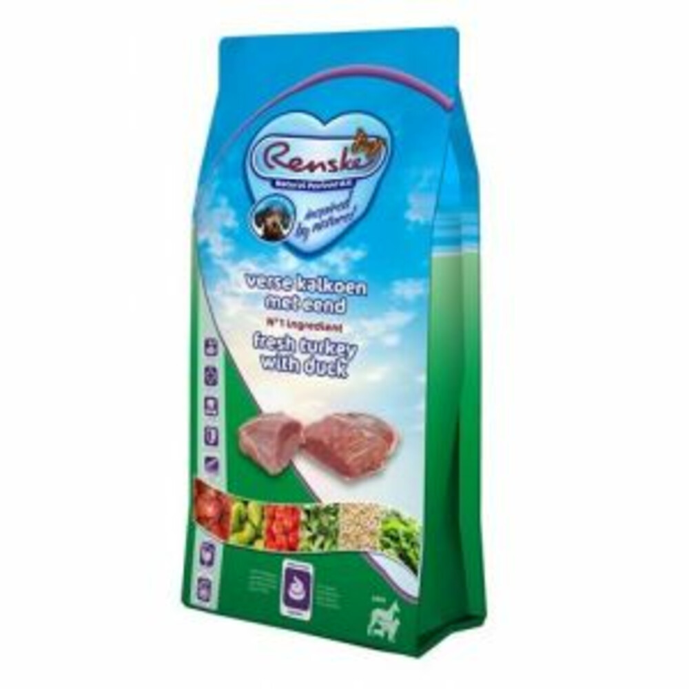 4x Renske Super Premium Adult Kalkoen - Eend 2 kg