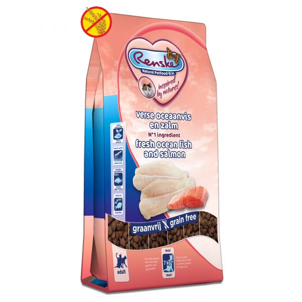 Renske Super Premium Kat Adult Maxi Oceaanvis&Zalm 6 kg