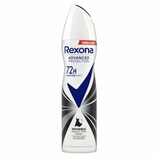 6x Rexona Deodorant Spray Invisible Black&White 150 ml