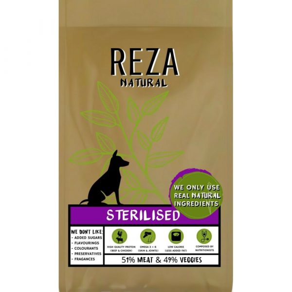 Reza Natural Hondenvoer Gesteriliseerd 12 kg