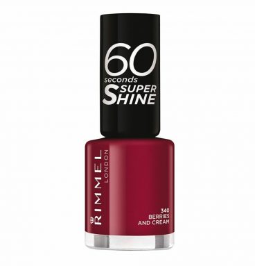 3x Rimmel 60 Seconds Supershine Nailpolish 340 Berries And Cream 8 ml