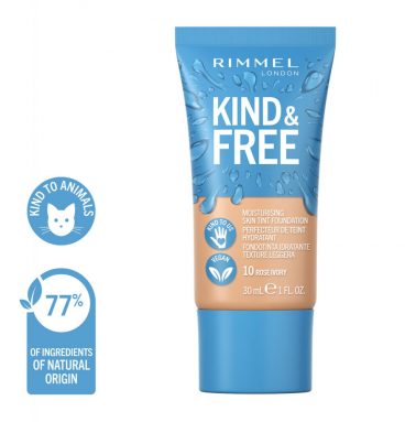 Rimmel KIND&FREE Vegan Foundation 010 Rose Ivory 30 ml