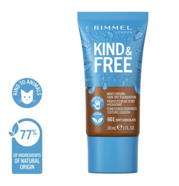 Rimmel KIND&FREE Vegan Foundation 601 Soft Chocolate 30 ml