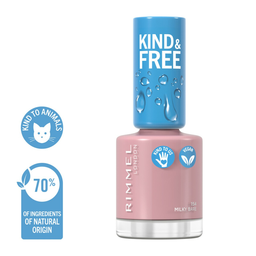 Rimmel KIND&FREE Vegan Nagellak 154 Milky Bare 8 ml