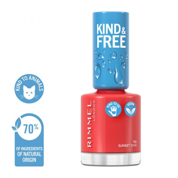 Rimmel KIND&FREE Vegan Nagellak 155 Sunset Soar 8 ml