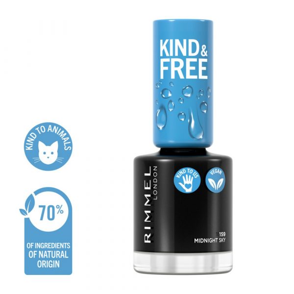 Rimmel KIND&FREE Vegan Nagellak 159 Midnight Sky 8 ml