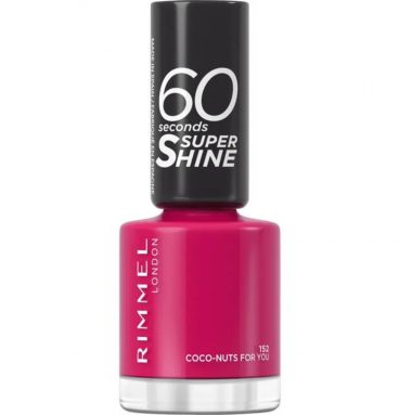 2x Rimmel London 60 Seconds SuperShine Nagellak 152 Coco Nuts For You 8 ml