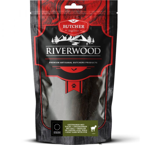 6x Riverwood Geitenoren Met vacht 100 gr