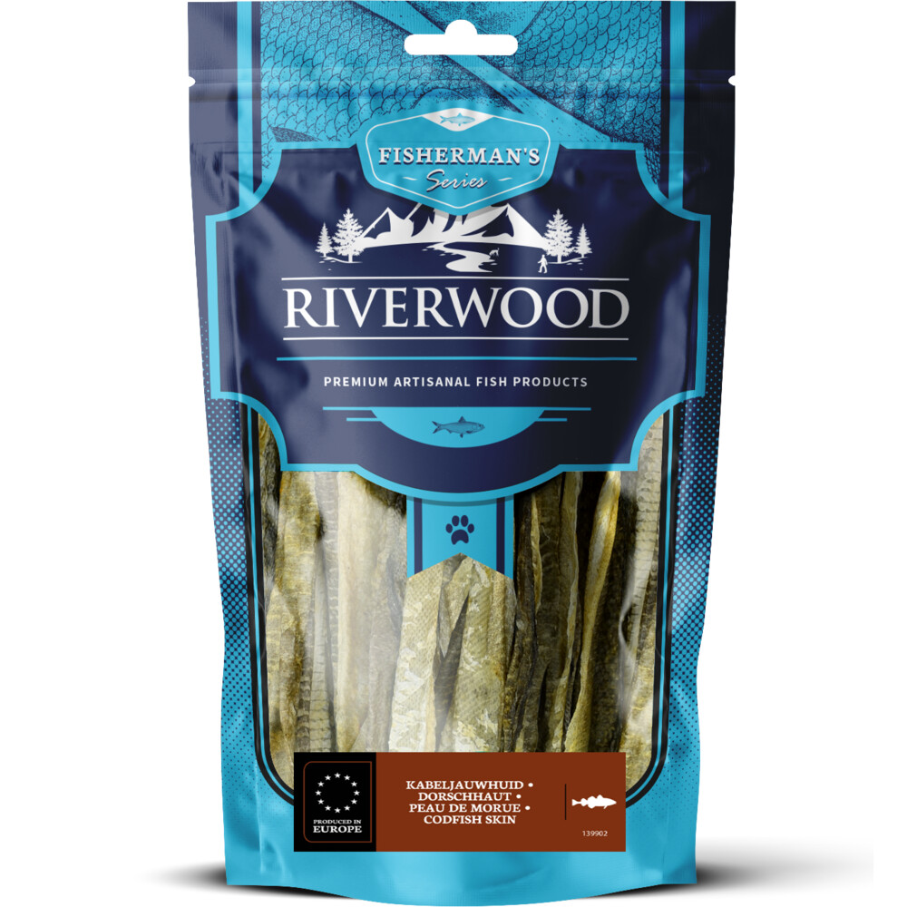 6x Riverwood Kabeljauwhuiden 18-22 cm 200 gr