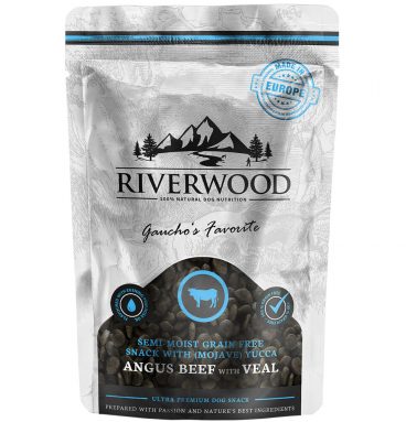 10x Riverwood Semi-moist Snack Dog Gaucho's Favorite Beef&Veal 200 gr