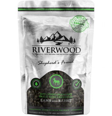 10x Riverwood Semi-moist Snack Dog Shepherd's Friend Lamb&Rabbit 200 gr