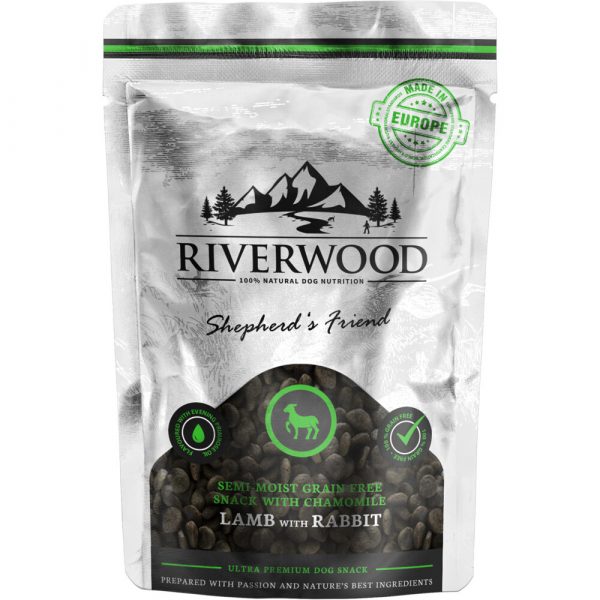 10x Riverwood Semi-moist Snack Dog Shepherd's Friend Lamb&Rabbit 200 gr