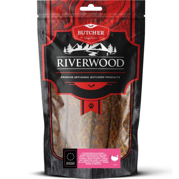 6x Riverwood Vleesstrips Kalkoen 150 gr