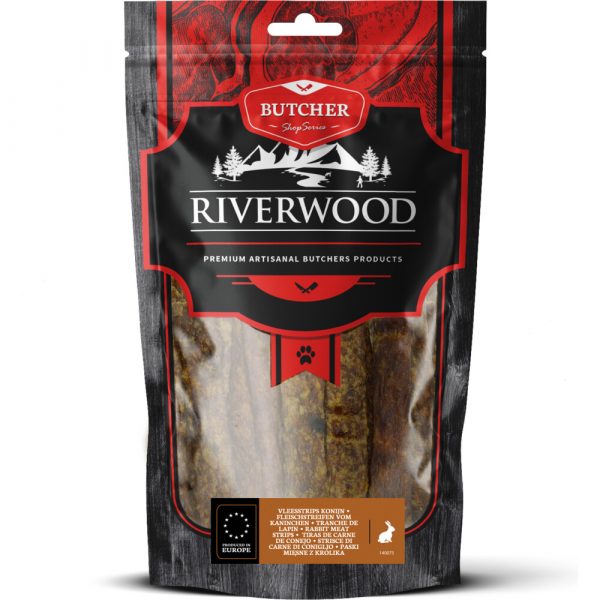 6x Riverwood Vleesstrips Konijn 150 gr