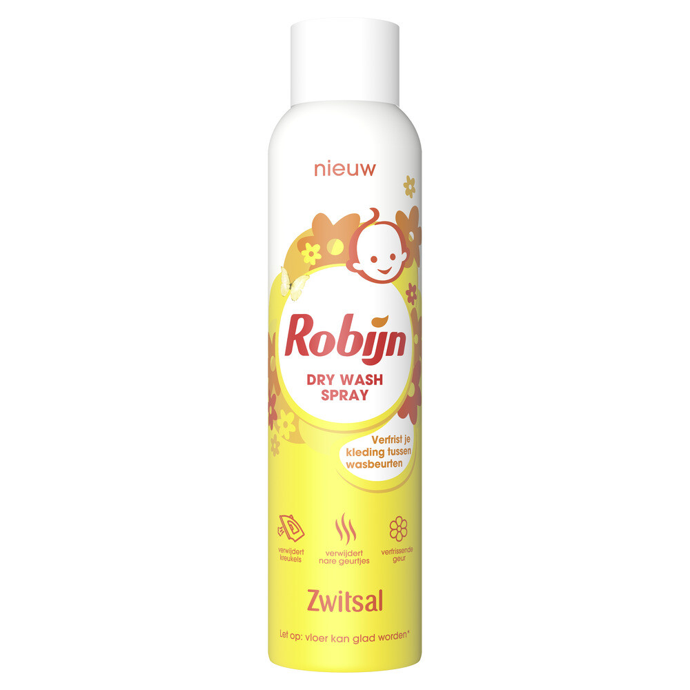 6x Robijn Dry Wash Spray Zwitsal 200 ml