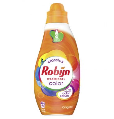 8x Robijn Klein&Krachtig Wasmiddel Color 665 ml