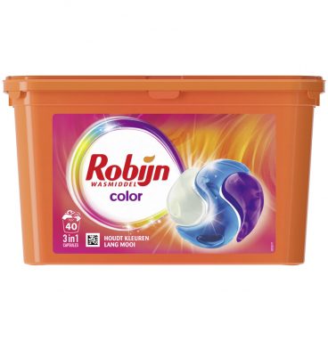 3x Robijn Wascapsules 3-in-1 Color 40 stuks