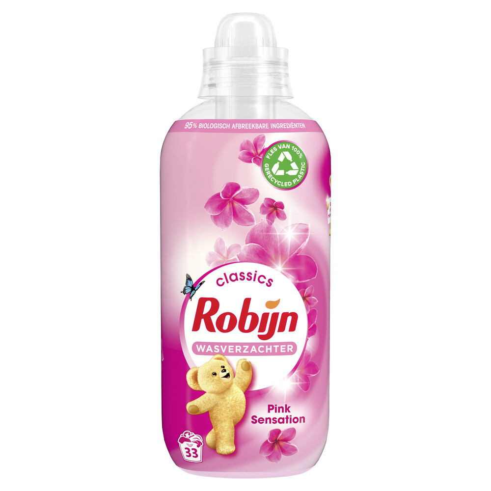 8x Robijn Wasverzachter Pink Sensation 825 ml