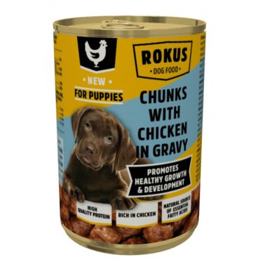 Rokus Hondenvoer Blik Puppy Kip 415 gr