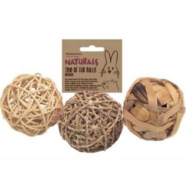 Rosewood Trio Of Fun Balls 8 cm