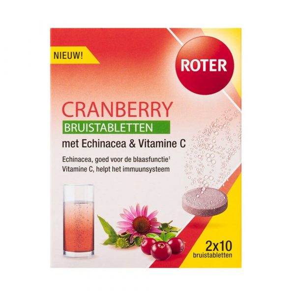 3x Roter Cranberry Bruis 20 bruistabletten